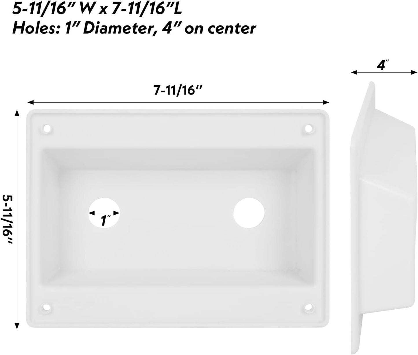 Cubierta grifo blanco para bisel RV Camper