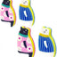 Estropajo esponja fregadero 4 pzas kit azul y rosa