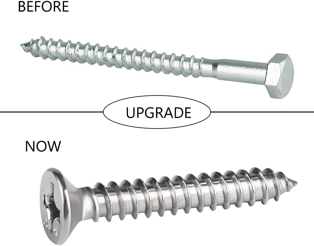 Kit ganchos hamaca acero inox M8 1000lb para pared