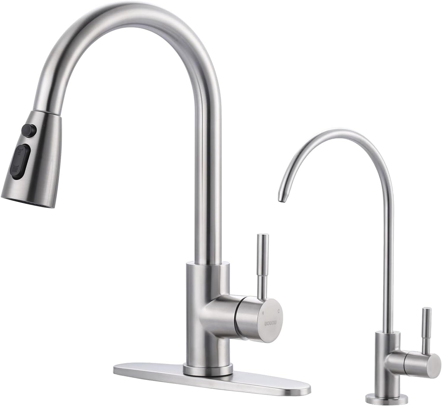 Grifo cocina acero inox con filtro agua ósmosis inversa