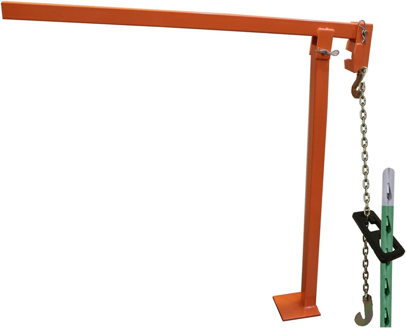 Extractor poste T con cadena 47pulg para valla redonda