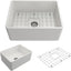 Fregadero cocina rústico arcilla refractaria 61cm blanco