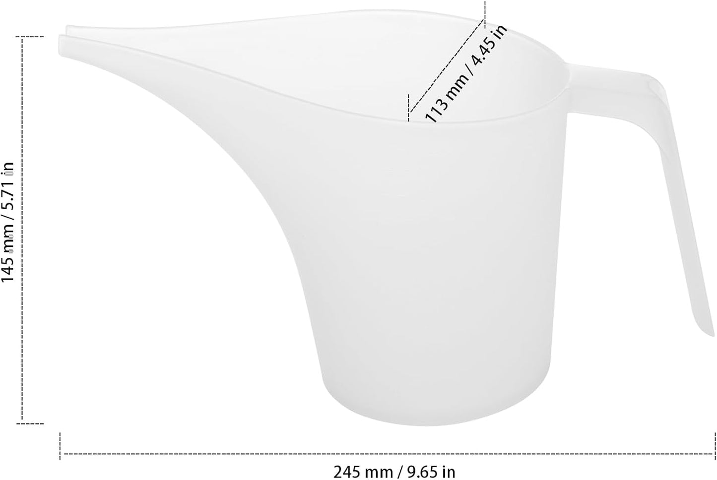 10 Vasos Medidores Plástico 34oz Boquilla Larga