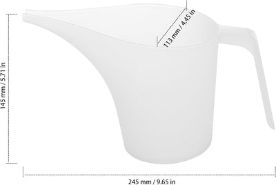 10 Vasos Medidores Plástico 34oz Boquilla Larga