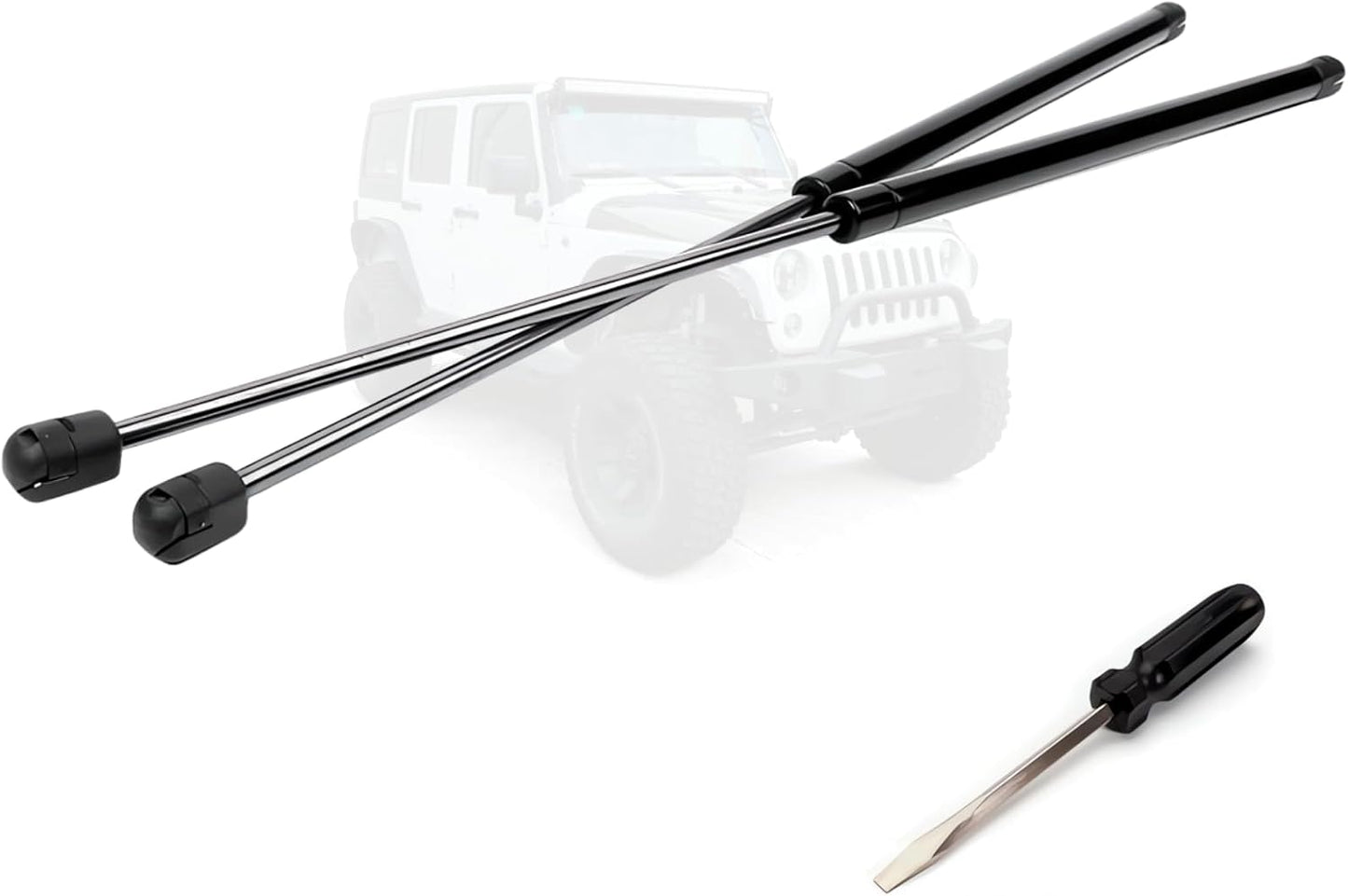 Soportes elevación vidrio trasero Jeep Wrangler 2011-18 set