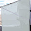 Pantalla lateral parasol toldo 9x7ft gris malla UV bloqueo