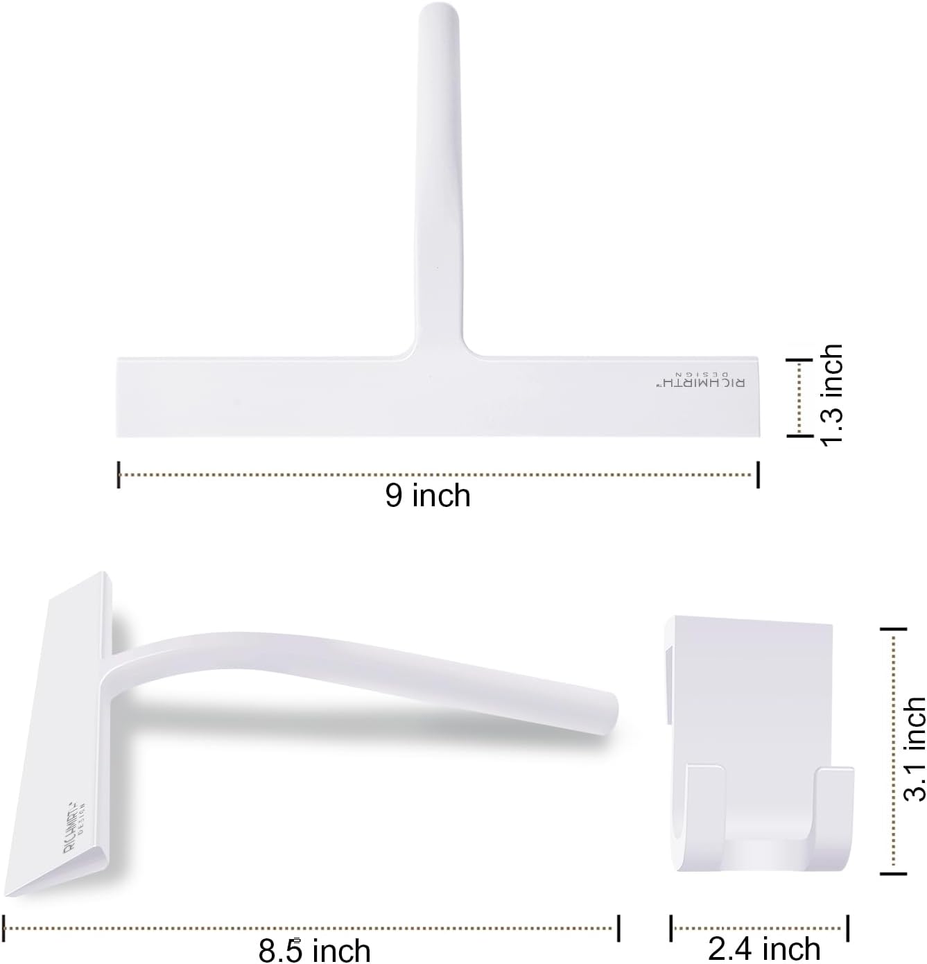Escobilla ducha 9pulg silicona para vidrio y azulejos