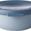 Cuenco Almacenar Servir Alimentos con Tapa 11oz Azul