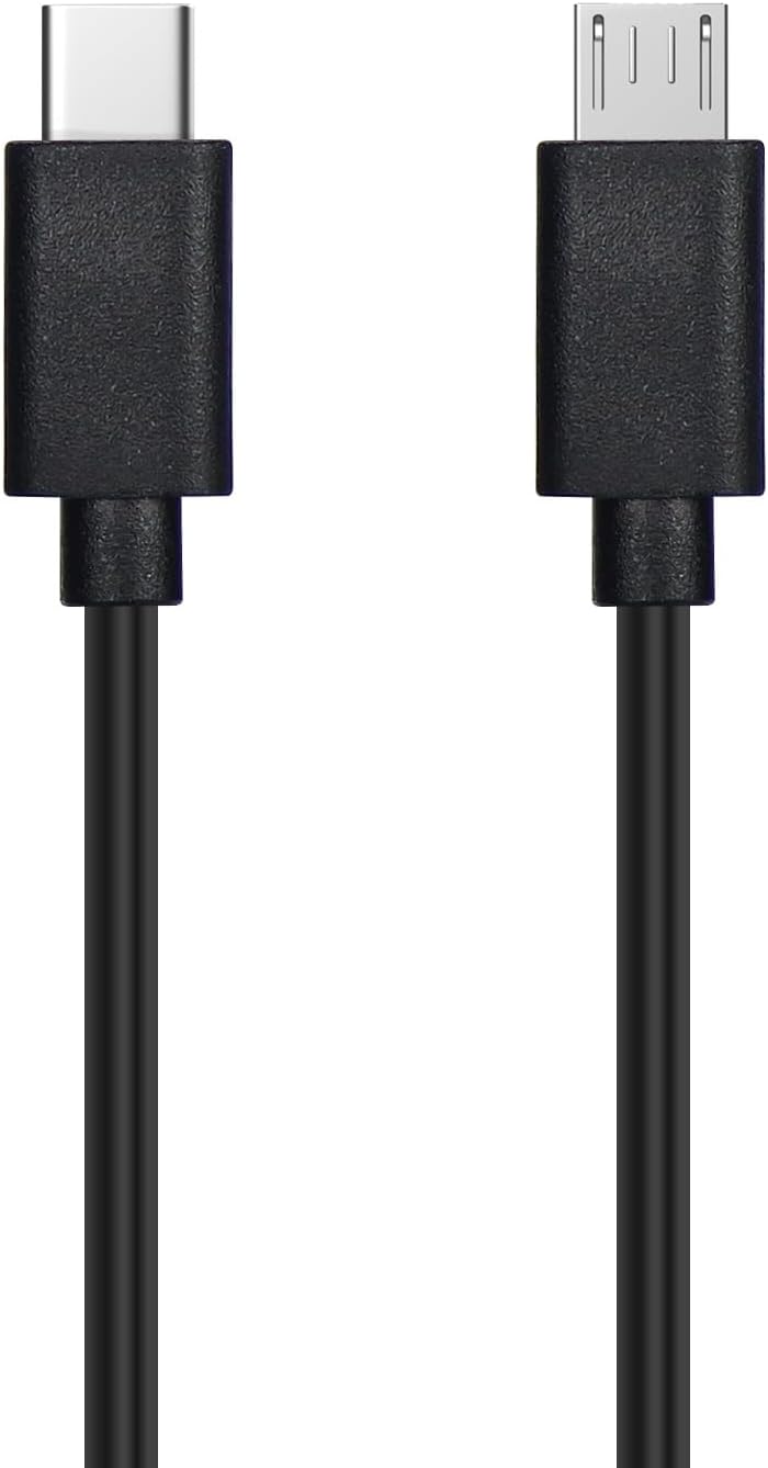 5 Cables USB C a Micro USB 6pulg Negro