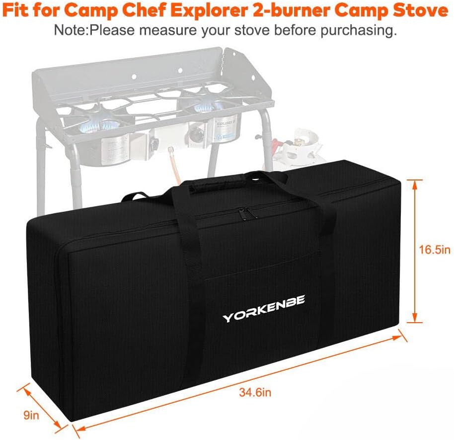 Bolsa transporte estufa 2 quemadores Camp Chef 35x17pulg resistente