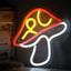 Letrero neón hongo luz USB decoración sala juegos