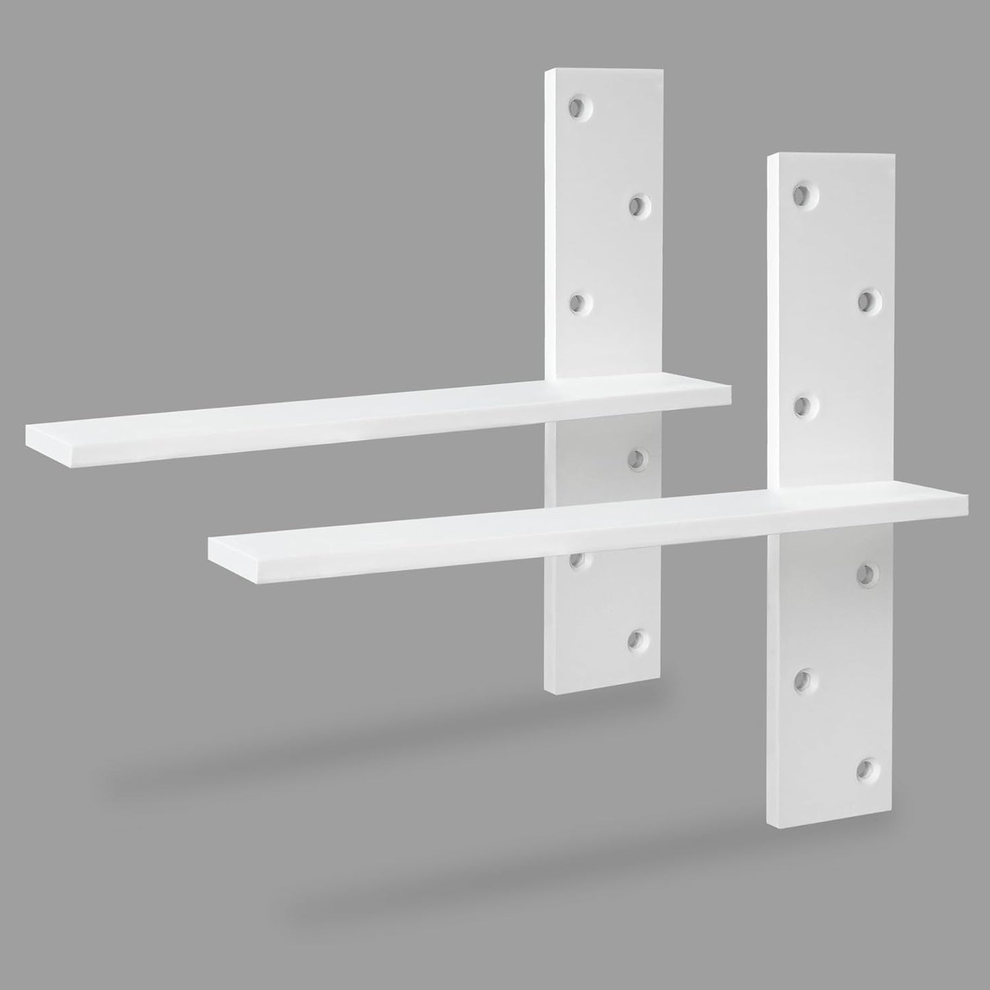 Soporte encimera colgante 12x2.5pulg pack 2 blanco