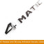 Guardabarros trasero 4MATIC con emblema 3D plateado adhesivo