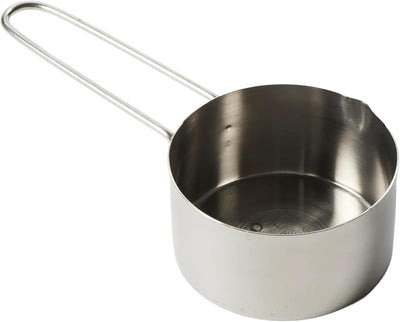 Taza medidora acero inox 1/2 taza color plata