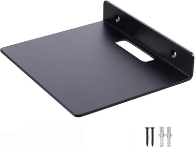 Estante flotante aluminio 16.5cm negro para baño