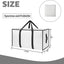 2 Pzas Bolsas Transparentes Extra Grandes con Cremallera