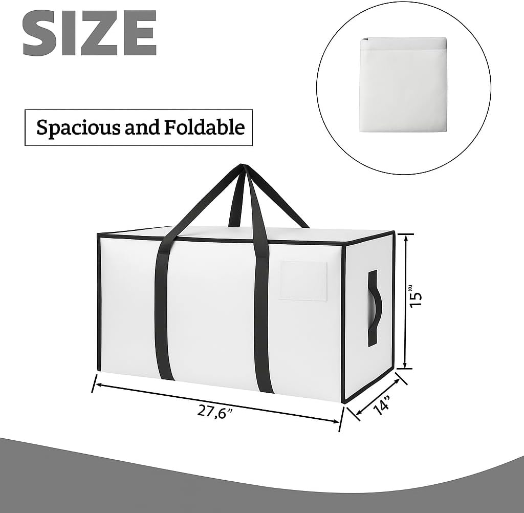 2 Pzas Bolsas Transparentes Extra Grandes con Cremallera