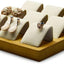 Soporte joyas madera maciza escaparate blanco crema