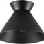 Lámpara techo empotrada 1 luz negro mate bronce cocina