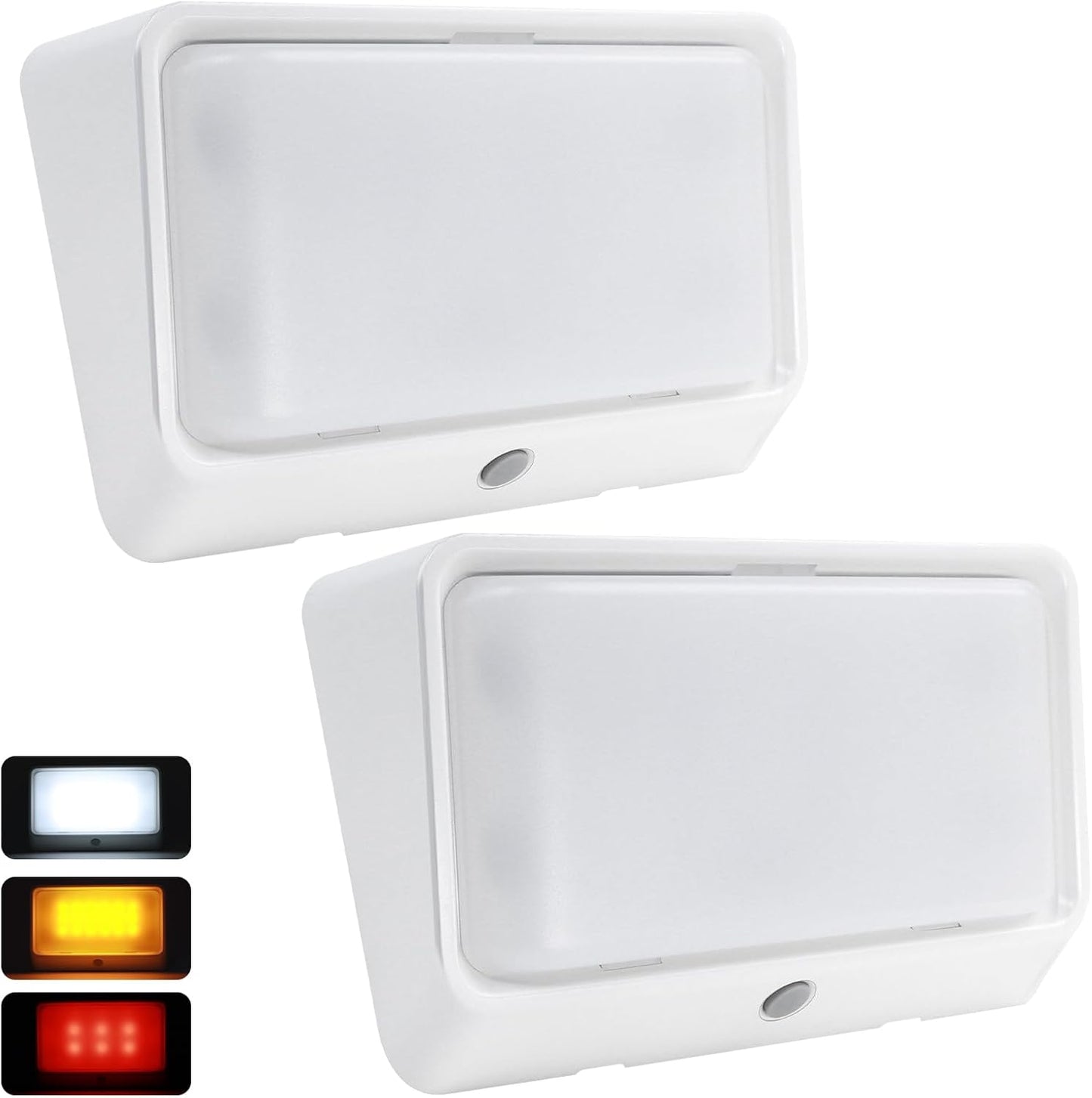 Luz porche RV LED 12V blanco/ámbar intercambiable impermeable