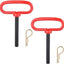 Pasador enganche remolque mango rojo 3/4x6-1/2"