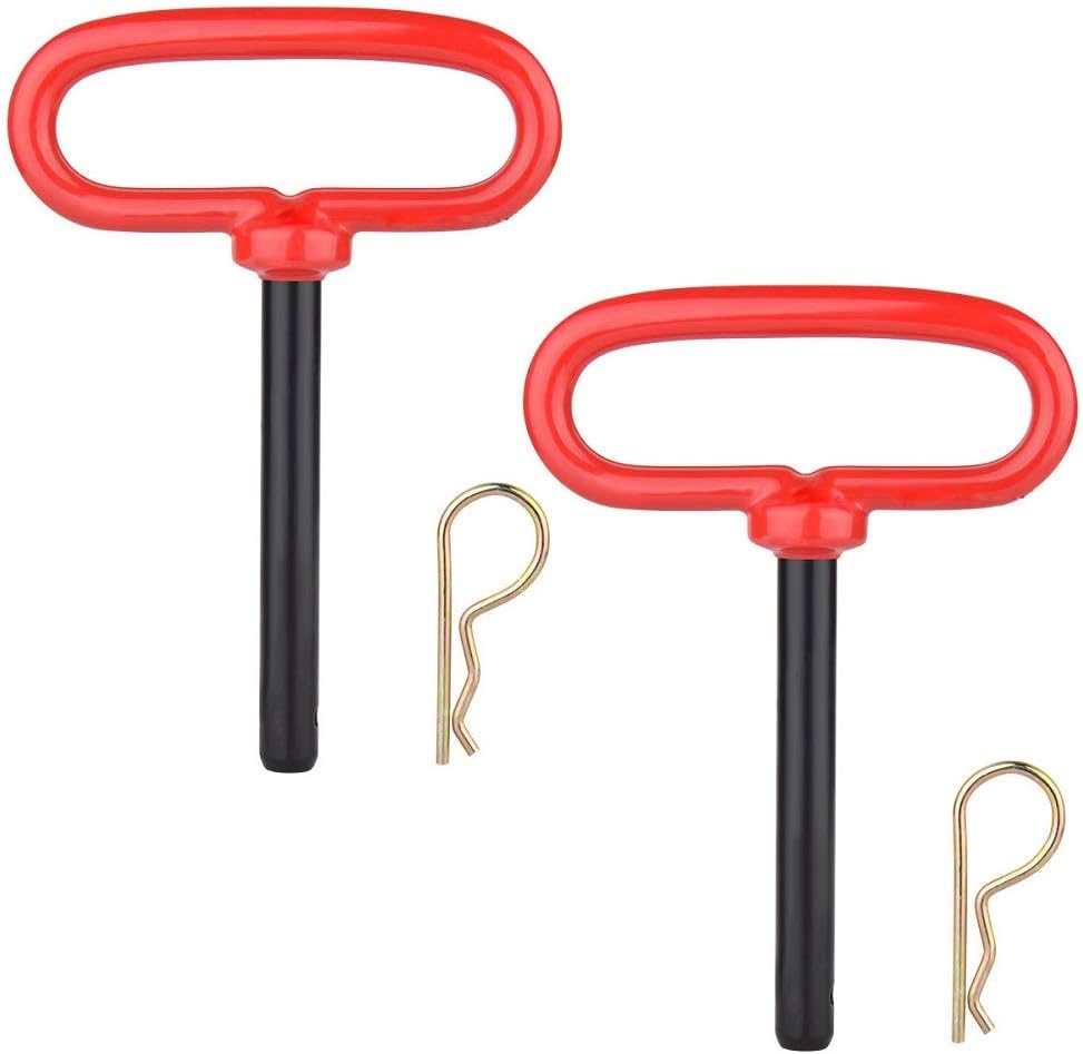 Pasador enganche remolque mango rojo 3/4x6-1/2"