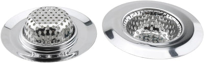 Filtros acero inox antiobstrucción con cesta colador baño