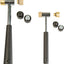 Set martillos intercambiables con cabezales metal latón goma