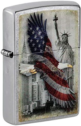 Encendedor Águila Calva Nueva York Street Chrome