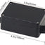 Caja conexión IP65 plástico ABS universal 3.27x2.28pulg negro set 4