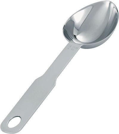 Taza medir acero inox oval color plateado