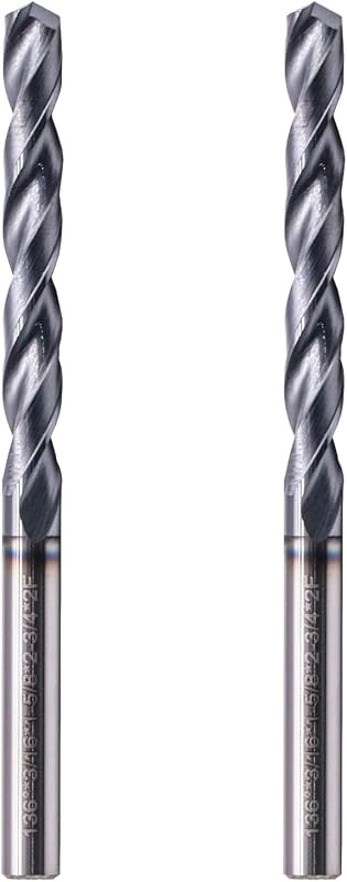 2 Brocas Carburo 3/16pulg AlTiN 136°