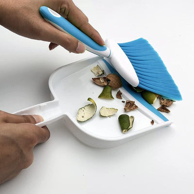 Juego escoba y recogedor mini para limpieza