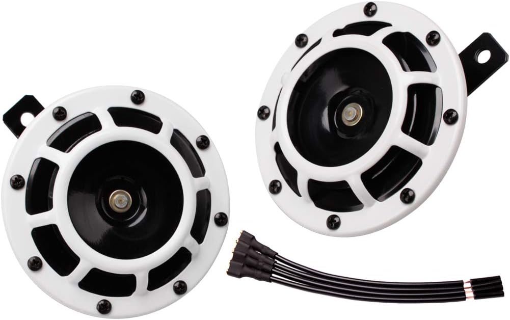 Bocinas dobles metal universal para auto 12V con rejilla