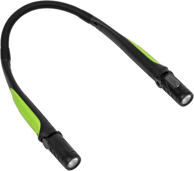 Linterna cuello recargable SMD LED 320lúmenes negro/verde