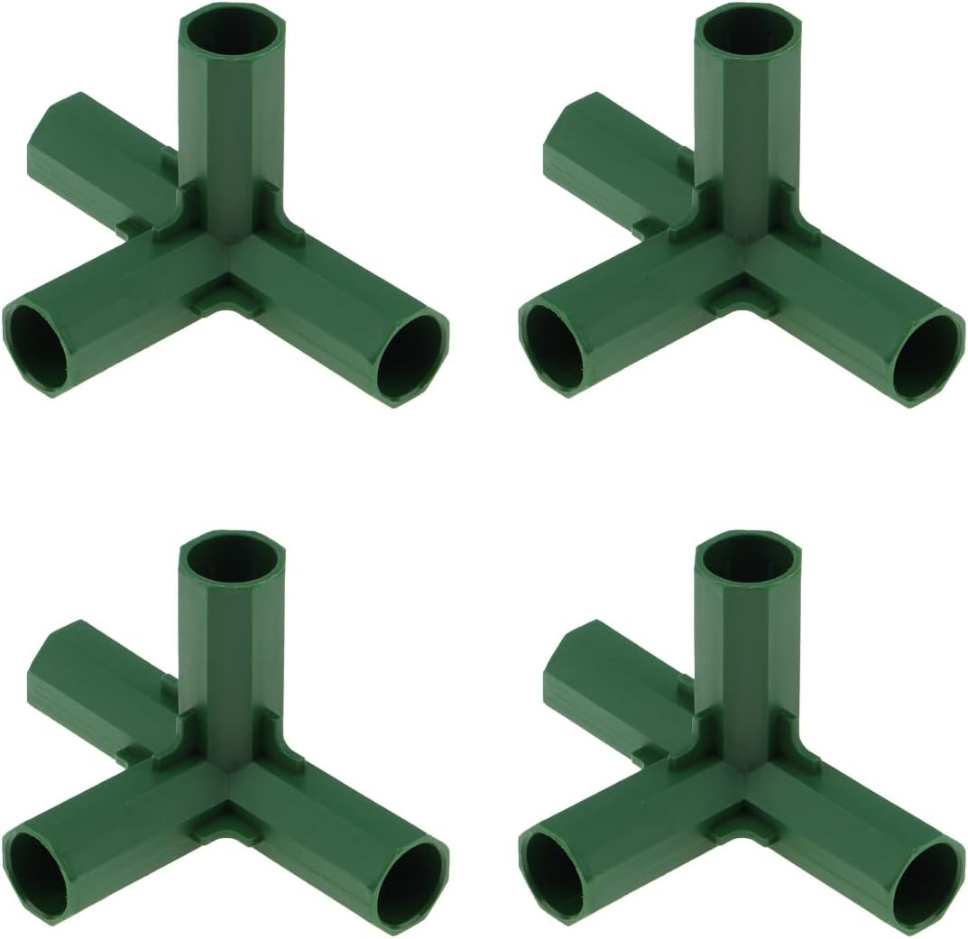 4 Pzas Conectores Tubo Plástico Jardinería Resistente