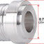 Adaptador soldadura macho aluminio manguera combustible 2 pzas