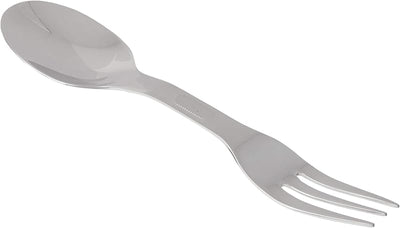 Cuchara tenedor degustación 6.625pulg color plateado