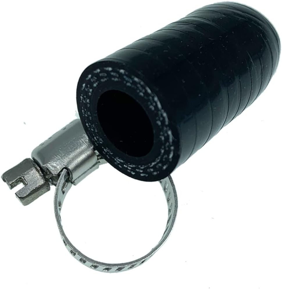 Tapa refrigerante silicona reforzada 3/8 con abrazadera