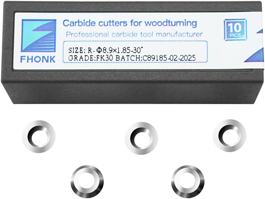 Cuchillos carburo 0.350pulg para torneado madera 10 pzas