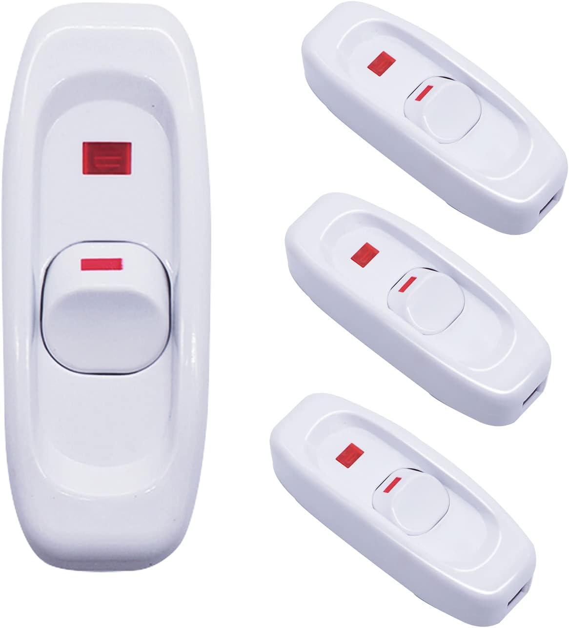Interruptor de pared con luz LED roja para electrodomésticos