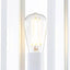 Luz poste exterior impermeable aluminio vidrio templado E26