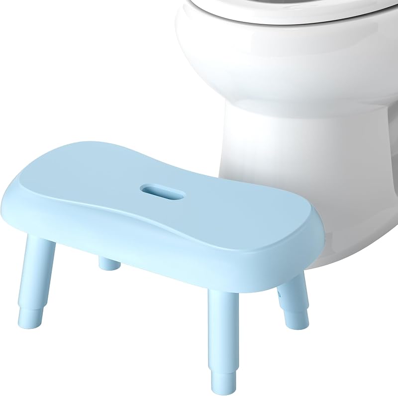 Taburete inodoro ajustable 6.7-9pulg antideslizante