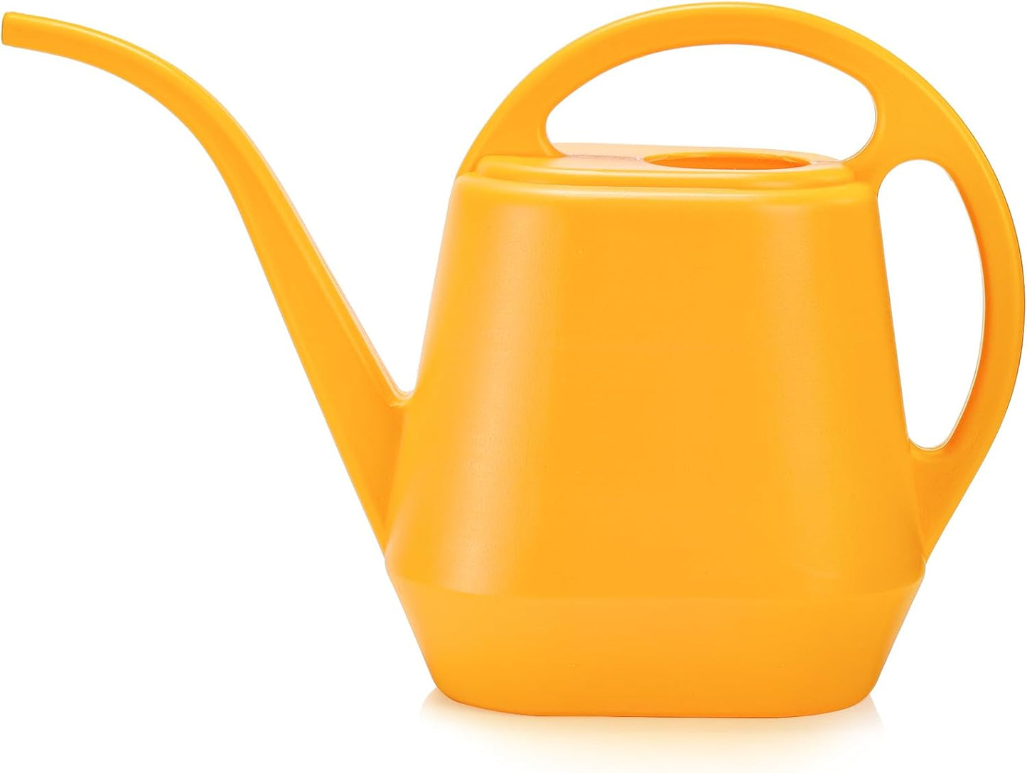 Regadera plástico 1/2gal mango cómodo boquilla larga color amarillo