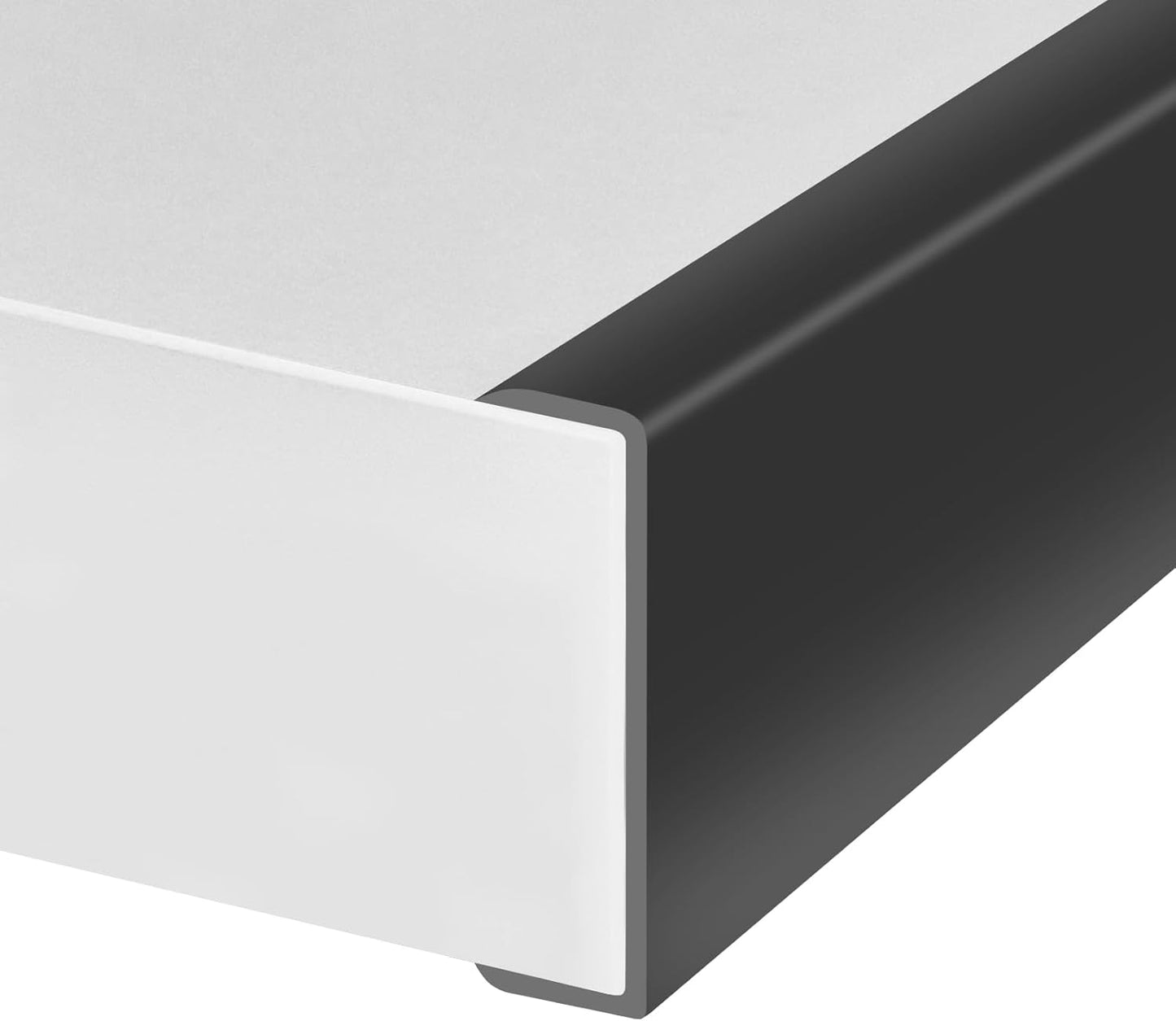 Borde goma protector autoadhesivo EPDM 2-1/4pulg 10pies negro