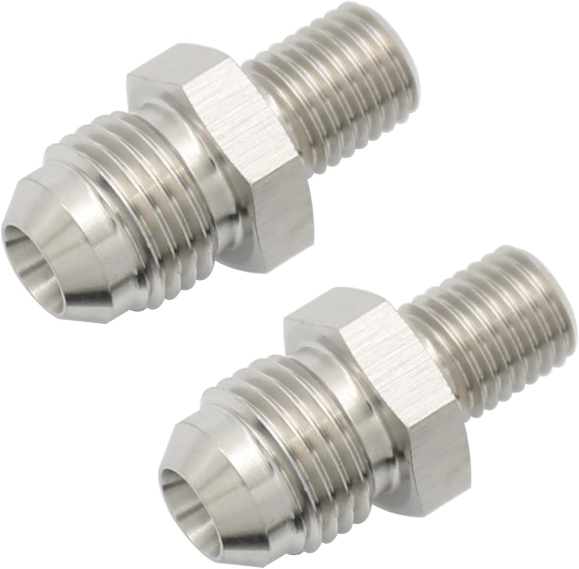Adaptador acero inox 6AN a M10x1.0 pack 2
