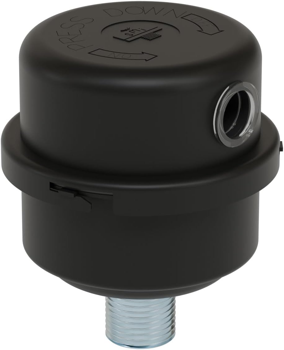 Filtro silenciador MPT 1/2" 3-1/4" diam