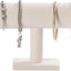 Soporte pulseras terciopelo barra T para exhibir