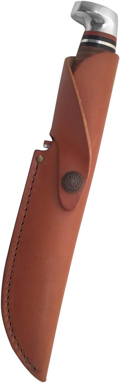 Funda piel cuchillo cazador