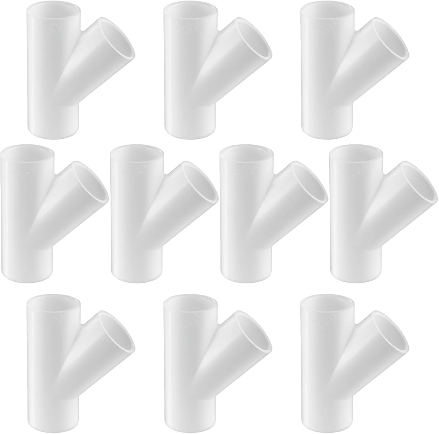 Accesorios PVC 3 vías wye 3/4pulg 10uds